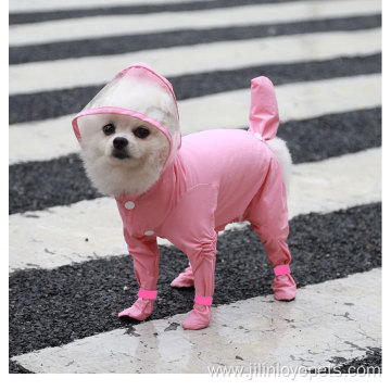 Pet dog raincoat covers belly custom
